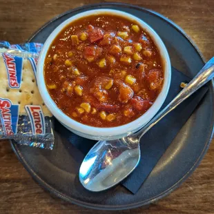 This is the Chicken Tortilla Soup appetizer for 2025 Restaurant Week Lunch.  Photo taken February 1, 2025.