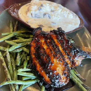 Bourbon Bone-In Pork Chop