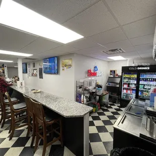 Inside bar area is cool