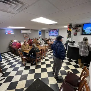 Inside main dining area