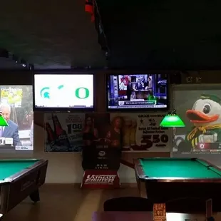 Gigantic big screens for FOOTBALL!!
Golden tee, bowling, pool tables, horsebetting, &amp; the best outdoor corn hole set up. T