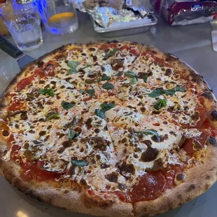 Traditional Pizza, added Italian sausage. It was really good, not too &quot;floppy&quot; like NY pizza sometimes is