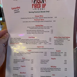 Drink Menu (June 2023)