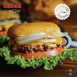 Double smash burger / 2x 3.5 beef patty, lacapital sauce, lettuce, pickles, and fresh onions