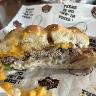 smashed double burger