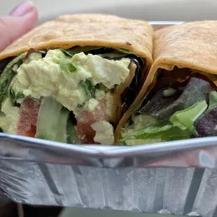 &quot;Egg&quot; salad wrap