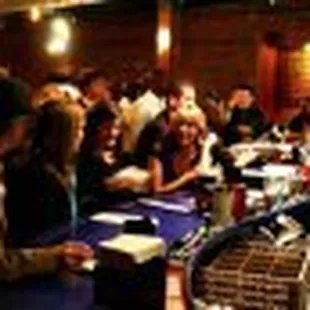 The winding blue bar. Seats 14