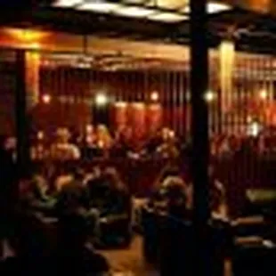 ...or sit in the lounge area with the movable leather couches.