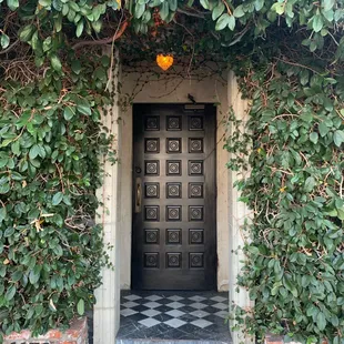 the iconic black door