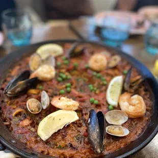 paella, food