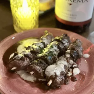 Steak and Mushroom Skewers