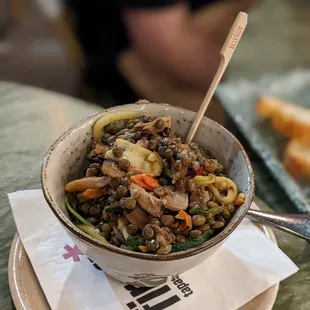 $8.50 Veggies and Lentils