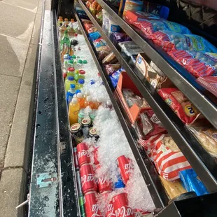 We have a constantly growing and changing Drink and Snack selection !