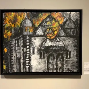 fire coming out of a building