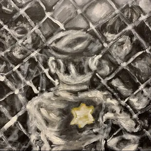 Larry Lagin painting. Harrington Gallery, Firehouse Art Center