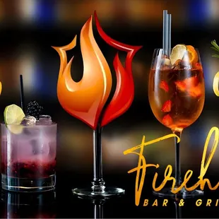 a variety of cocktails