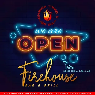 we are open
