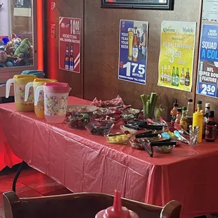 Bloody and mimosa bar