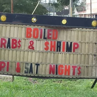 For the Louisiana seafood folks in the crowd.