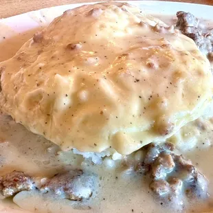 Loco Moco with country gravy all over!