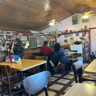 Inside the restaurant