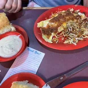 Everything omelette my husband said it was Excellent.