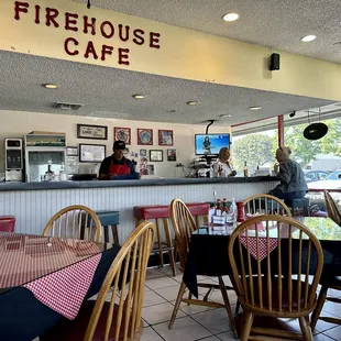 the interior of the restaurant