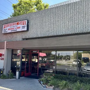 the front of the restaurant
