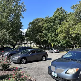 Parking lot plus lots of street parking