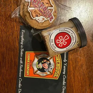 a cookie and a cup of coffee