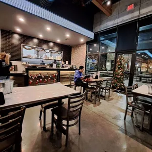 Inside restaurant