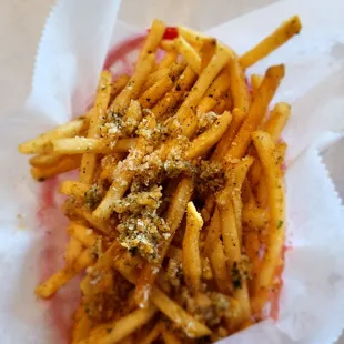 Cajun garlic fries