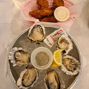 Happy Hour Oysters $2 each with 6 oyster minimum. Happy Hour Chicken Wings 6 for $8.