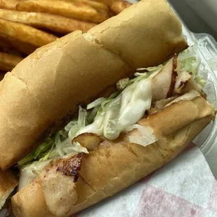 Turkey Firehouse Melt with seasoned fries