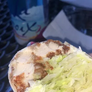 Crispy chicken wrap