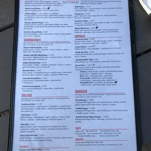 Firehouse Grill Food menu