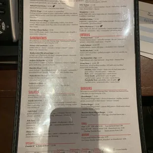 Official Food Menu as of 6/15/21