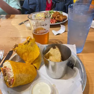 Chorizo wrap.  Awesome!