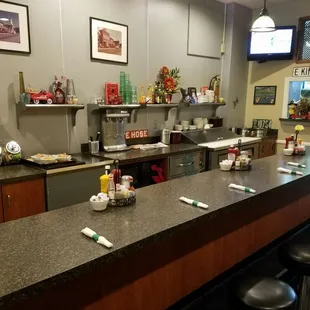 Picture of the sandwich counter. Where you can grab a quick bite to eat.