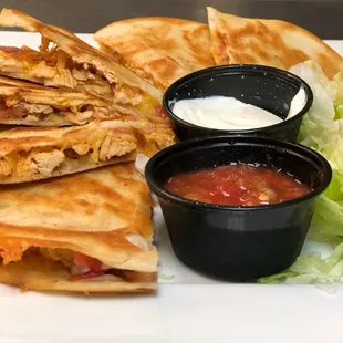 Quesadilla, available in Chicken or Beef