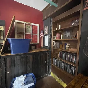 the interior of a firehouse