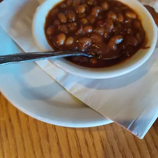 Side dish of baked beans - you must try