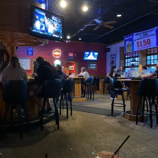 people sitting at the bar