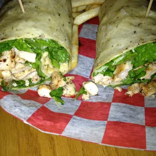 Chicken Cesar wrap
