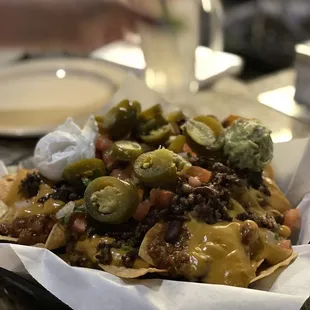 Nachos with beef