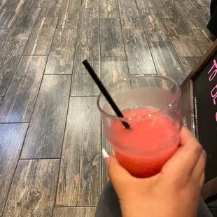 Finally got our drink