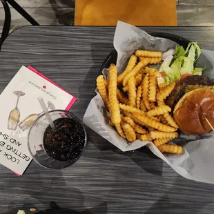 My best friend and her fiance got a bomb looking burger
