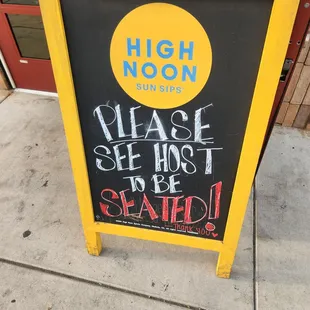 Love the sign outside so we won&apos;t be walking in and wondering....