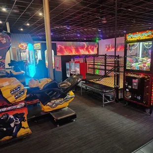 The arcade next to bowling