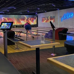 The bowling alley